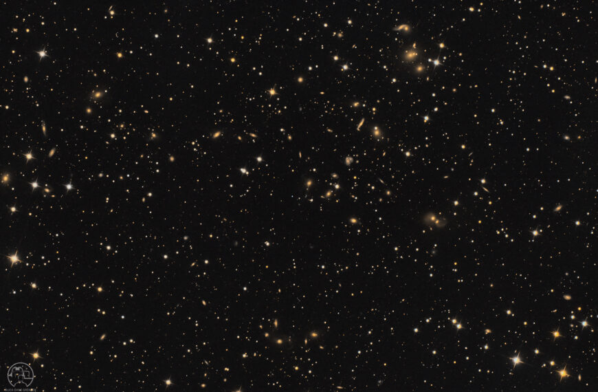 Abell 2151 – Mein Deep Field in 500 Mio. Lichtjahren Entfernung und 132 Objekten