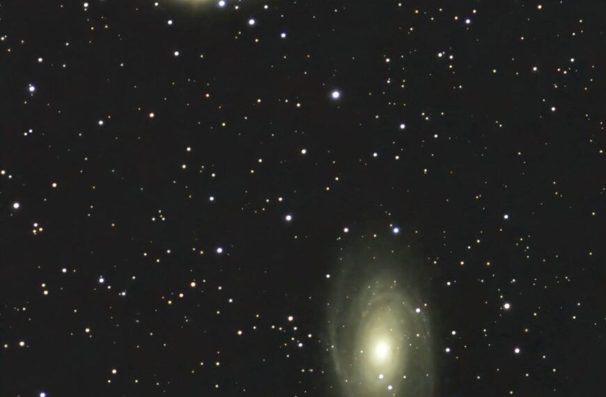 M 82 – Zigarrengalaxie und Bodes M81 (Seestar)