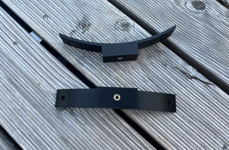 Ein Refraktor als Leitrohr und Lagerböcke aus den 3D Drucker (Alt/Azimut Meade LX200)