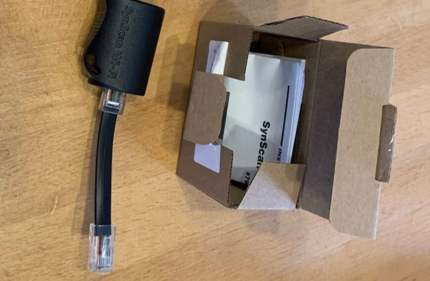 Das Orion „SynScan Wi-Fi“ mit der Skywatcher (N)EQ5 verbinden und mit zwei Smartphones bedienen