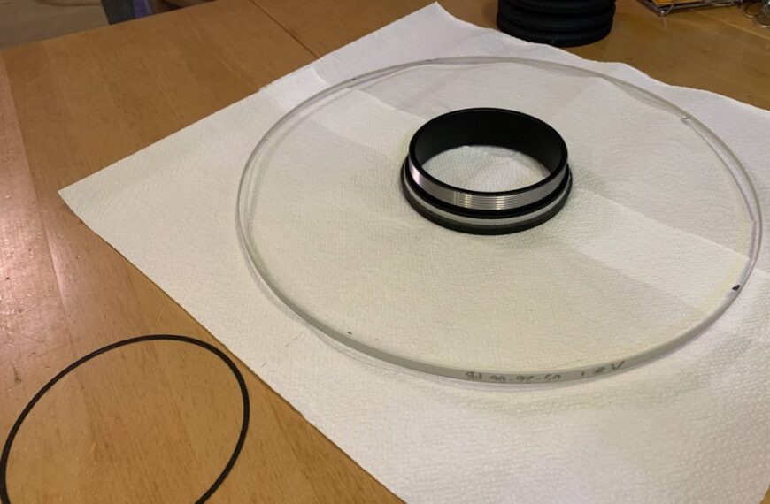 Raus mit der Schmidt-Platte! Eigenbau Gummidichtung für den Fangspiegel meines Meade LX200R (Schmidt-Cassegrain)