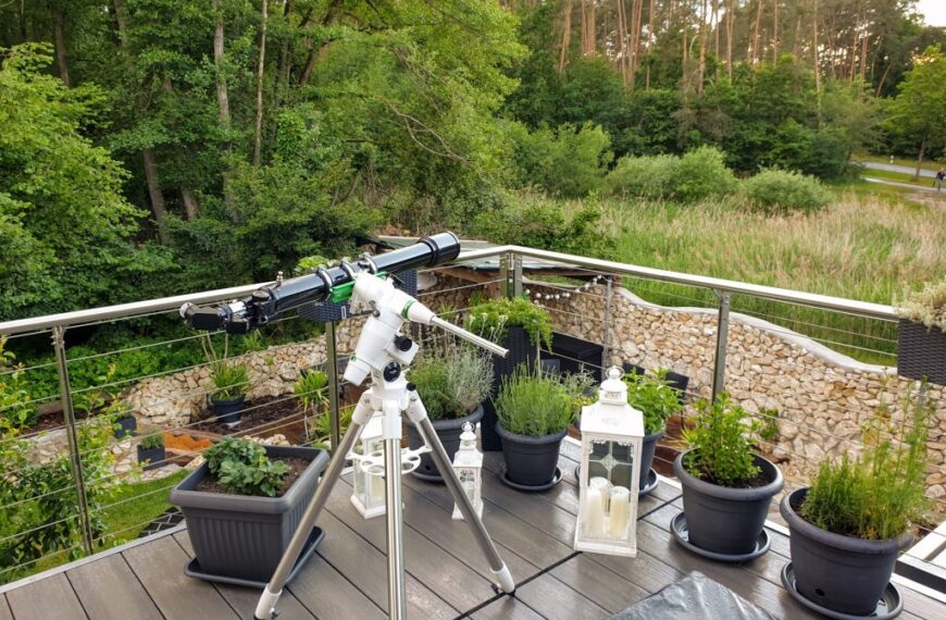 Montage eines alten Linsenteleskops auf die Skywatcher EQ5 Montierung