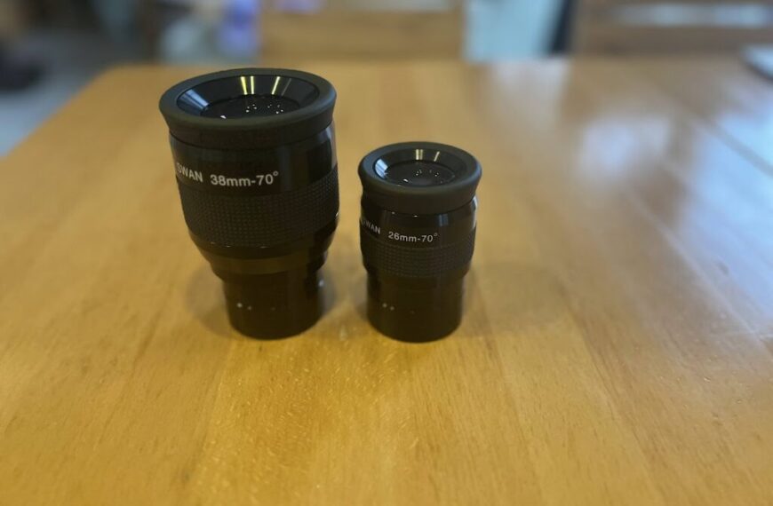 Das Omegon SWAN 38mm und 26mm Okular