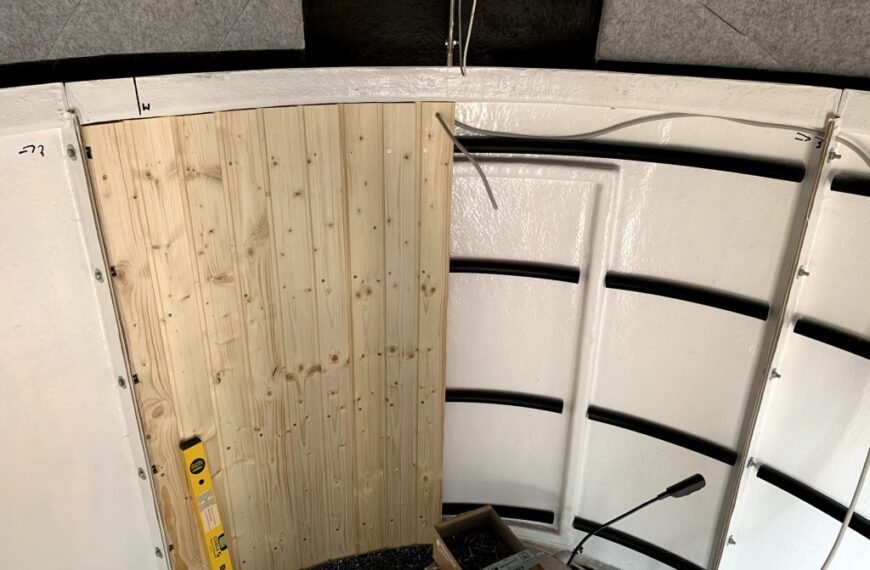 Eine runde Sternwarte mit Holz vertäfeln! Meine Anti-Kondenswasser-Kampagne