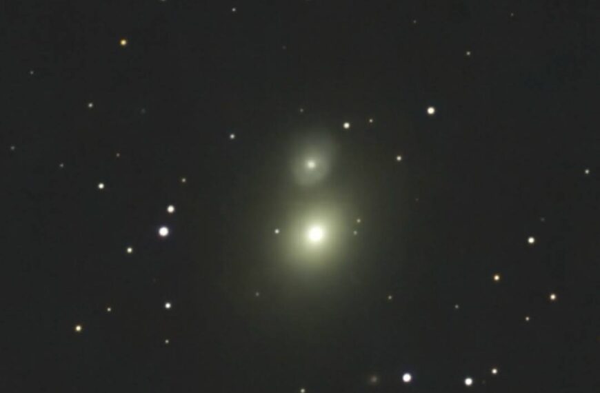 M 60 – elliptische Galaxie mit M 59 (Seestar)