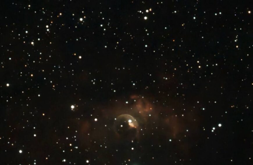 NGC 7635 – Blasennebel mit offener Sternhaufen (Seestar)