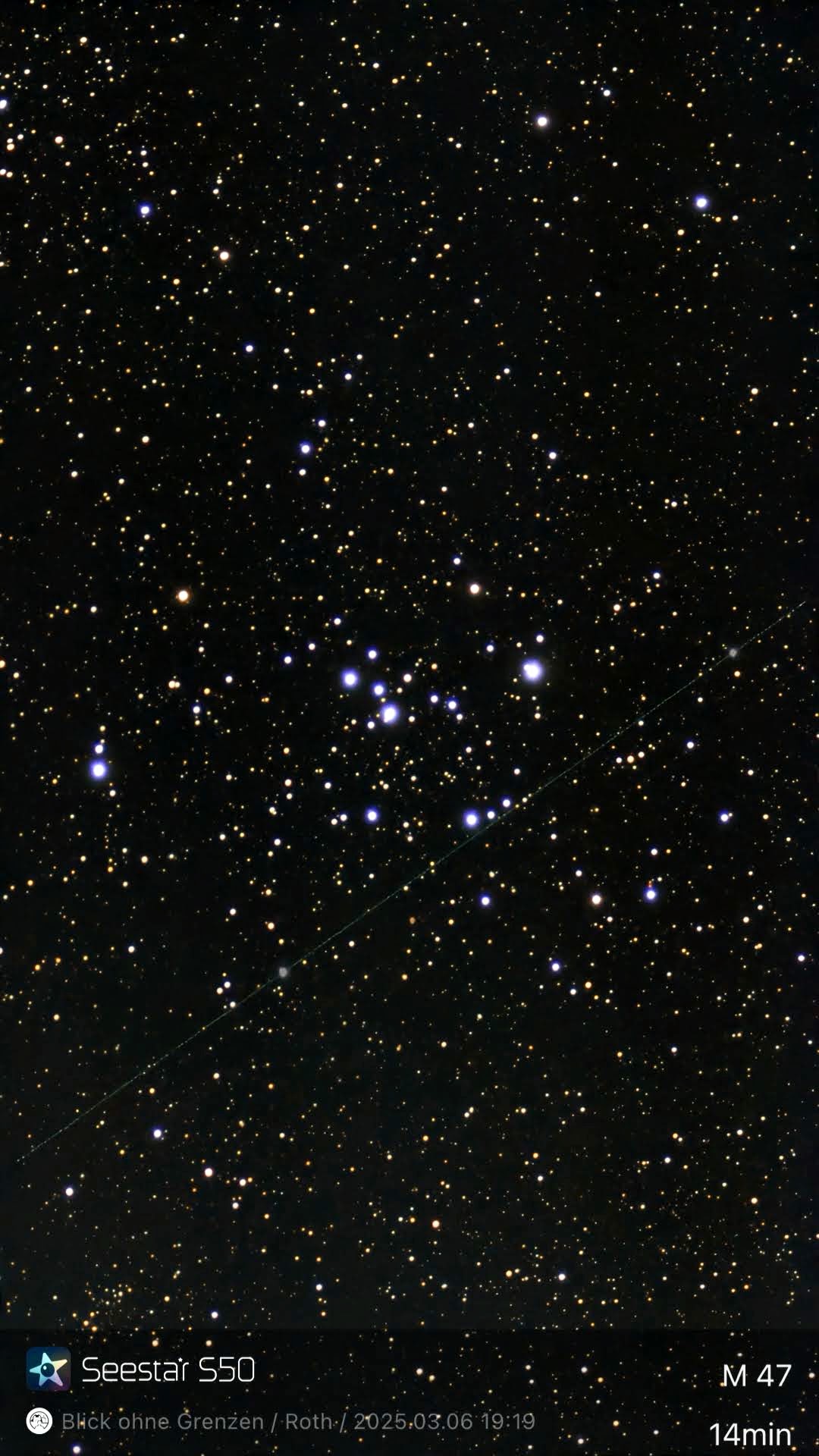 M 47 – Offener Sternhaufen (Seestar)
