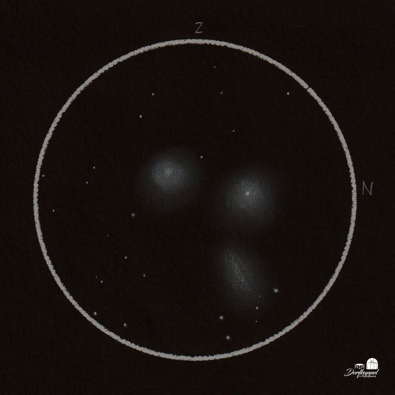 M 105 und NGC 3384/3389