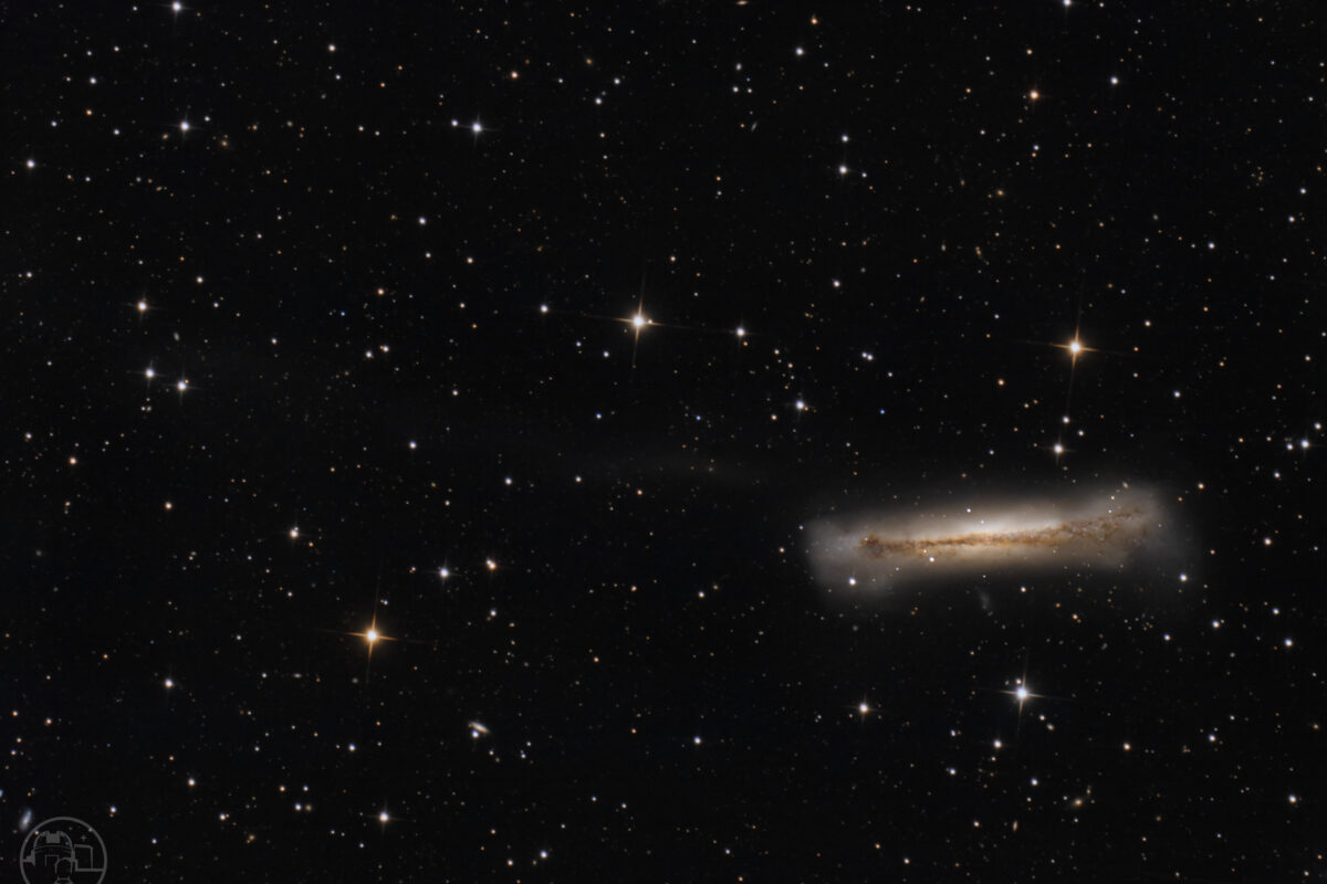 NGC 3628 – 16 Stunden Hamburger Galaxie für den Gezeitenschweif