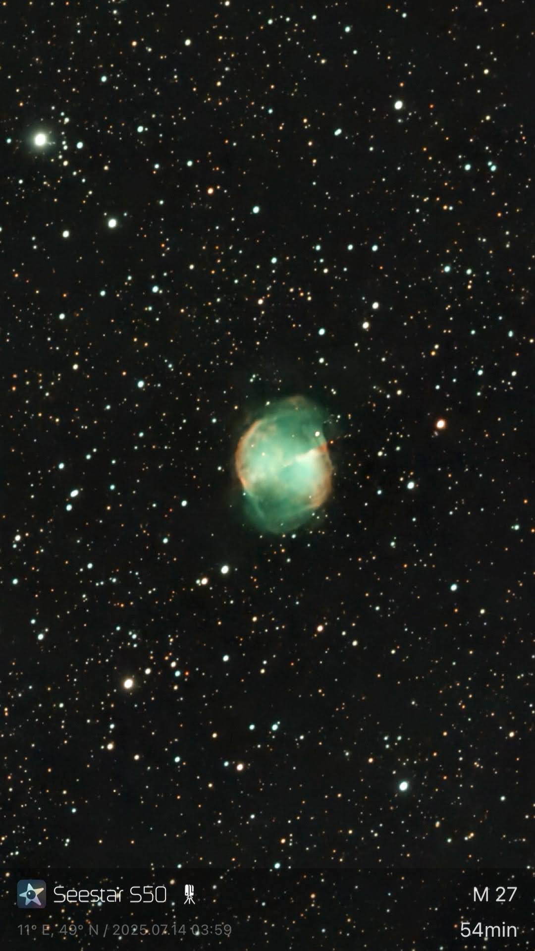 M 27 – Der Hantelnebel (Seestar)