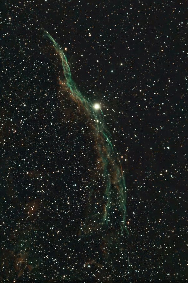 NGC 6960- Der westliche Teil des Cirrusnebel (Seestar)