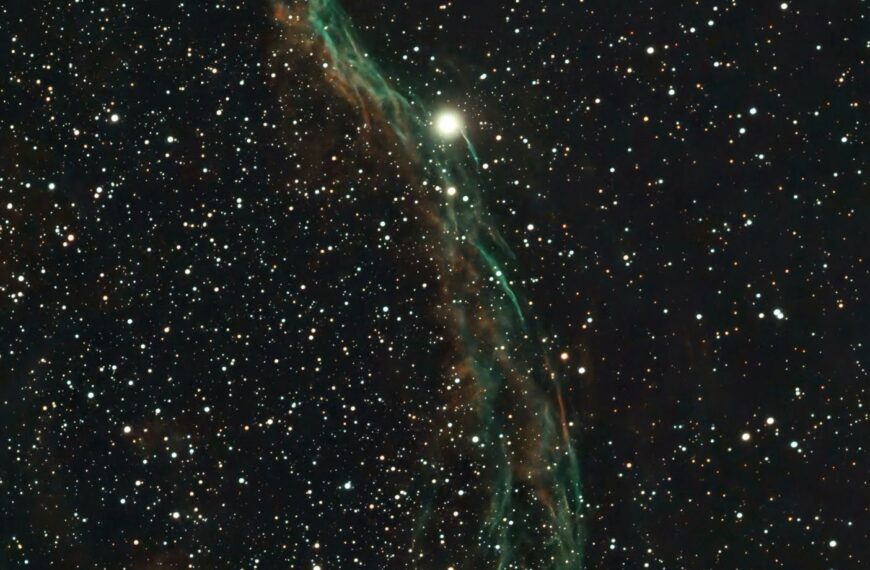 NGC 6960- Der westliche Teil des Cirrusnebel (Seestar)