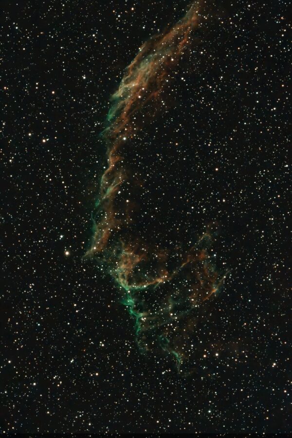 NGC 6992 – Der östliche Teil des Cirrusnebel (Seestar)