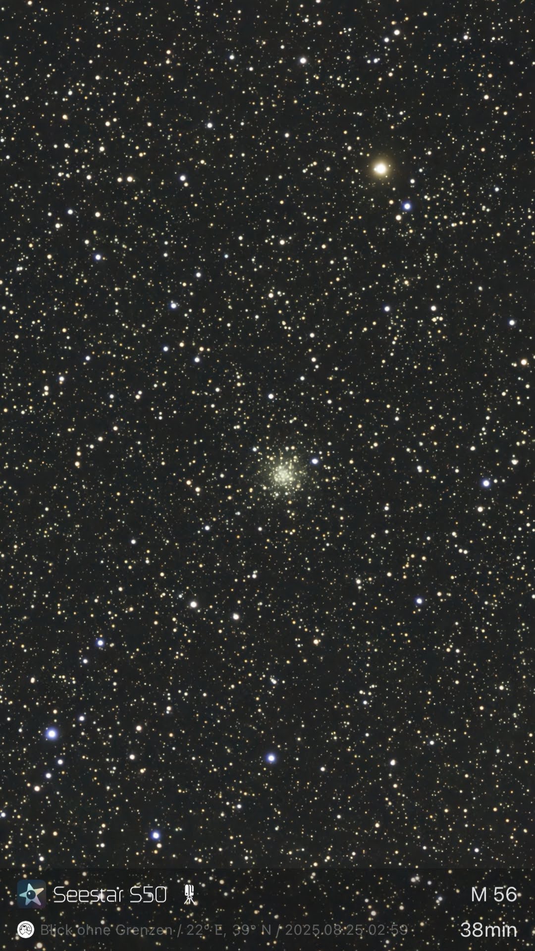 M 56 – Kugelsternhaufen (Seestar)