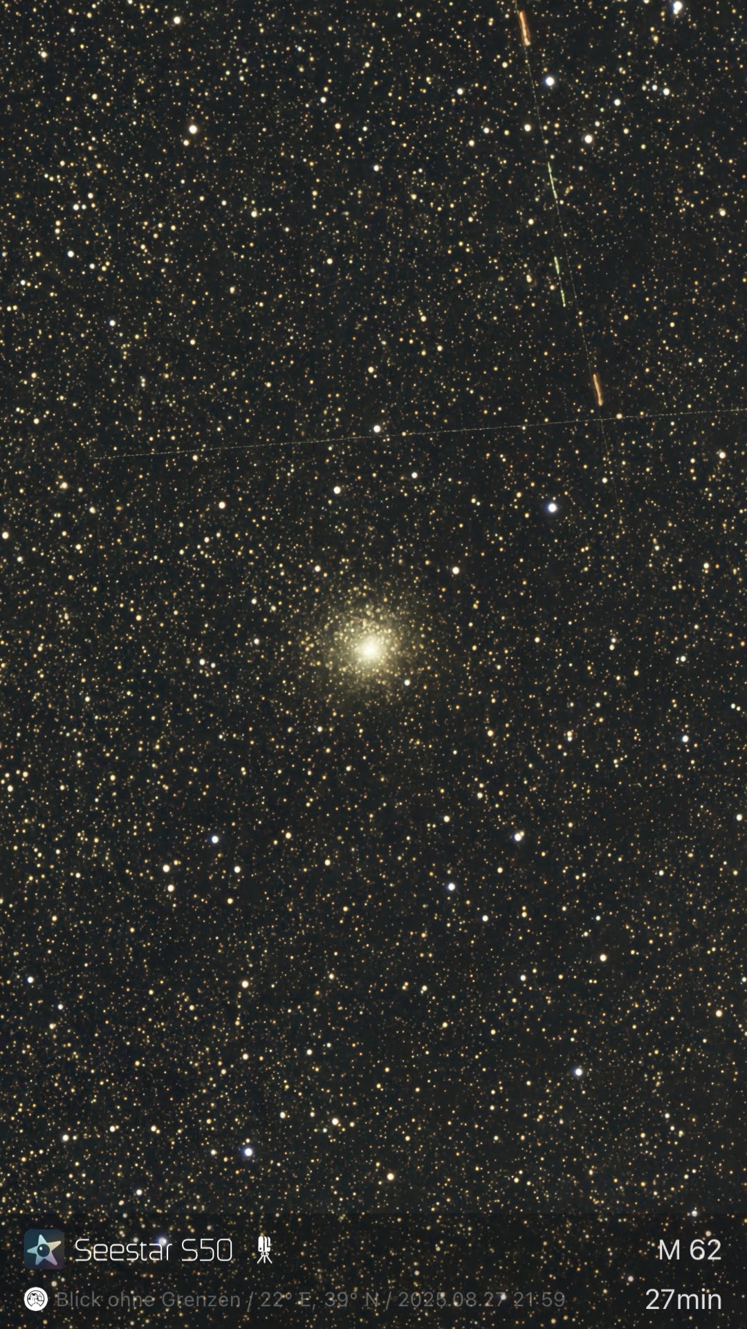 M 62 – Kugelsternhaufen (Seestar)