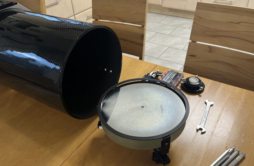 Hauptspiegel versetzen am Newton Teleskop: Mein Weg zu perfekter Sternabbildung und optimalem Fokusweg