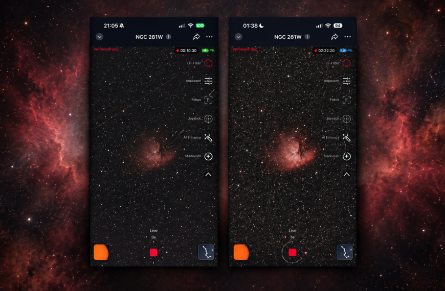 S50 Pro Test – Tag 29: Satelliten-Rejection im AZ-Modus und Mosaik-Nacht