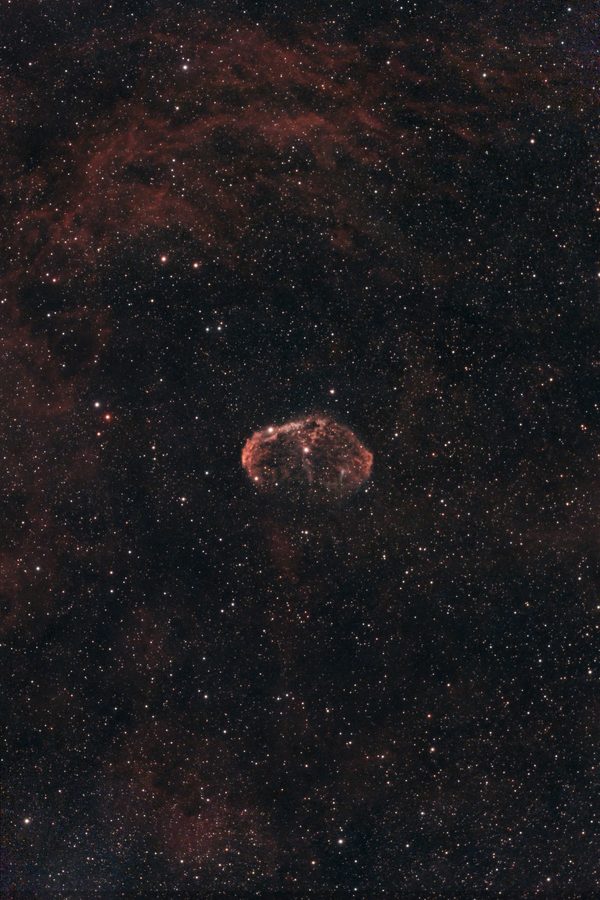 NGC 6888 – Der Sichelnebel im Sternbild Schwan