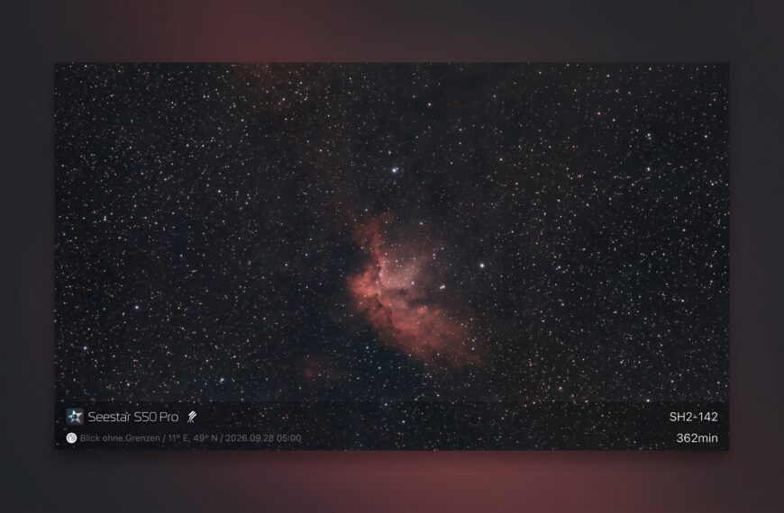 S50 Pro Test – Tag 34: EQ-Modus, Sensor-Tilt und eine Nacht unter Vollmond