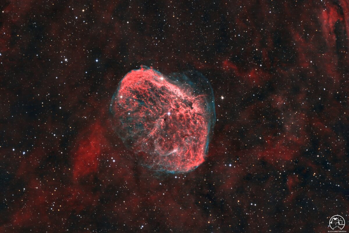 NGC6888 – Das kosmische Gehirn im Schwan im Licht von Hα&hellip;