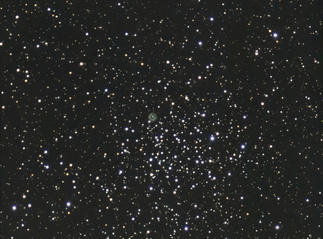 M 46 – Offener Sternhaufen mit planetarischen Nebel (Seestar)